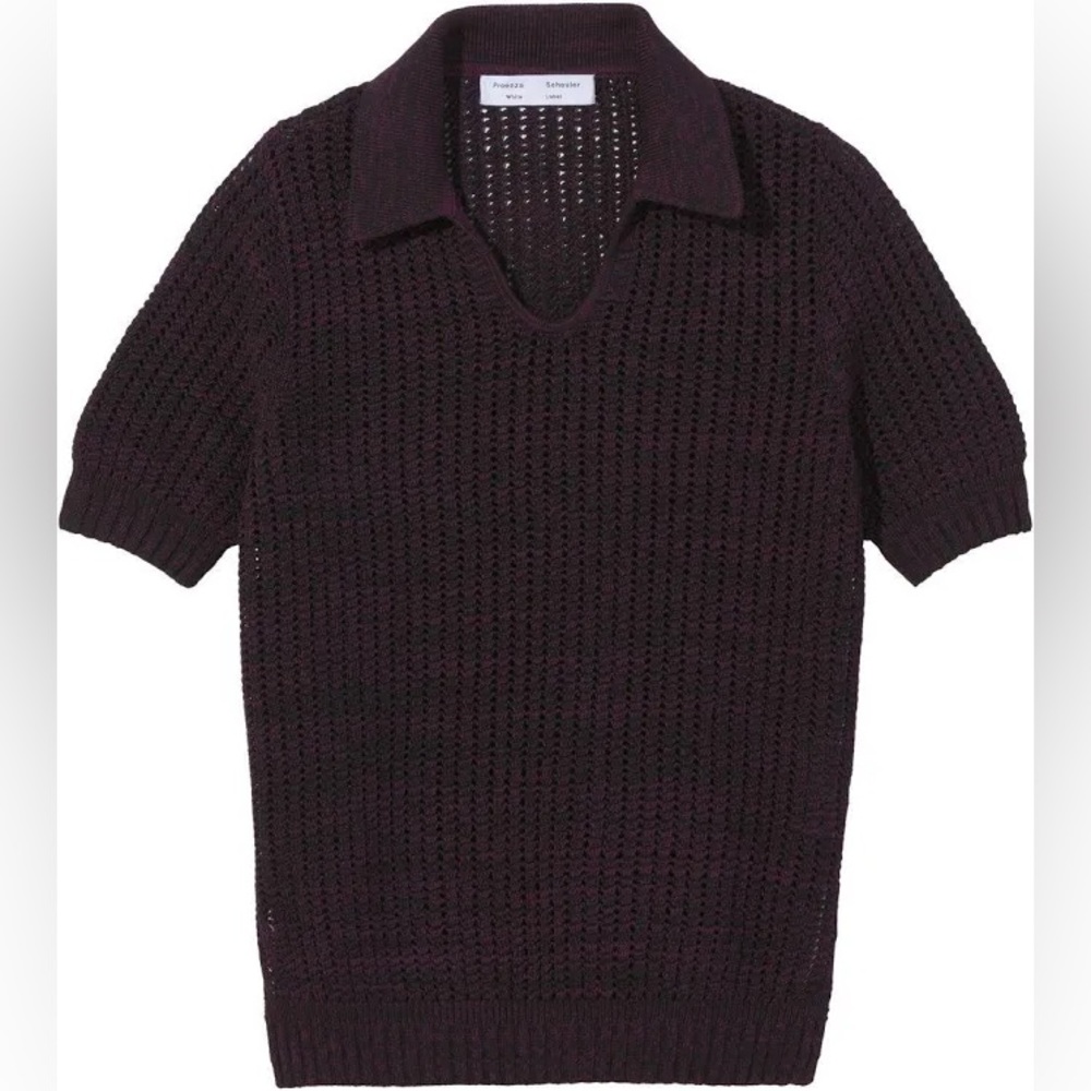 Proenza Schouler White Label open-knit short sleeve jumper